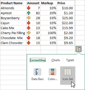 Analyze data with conditional formatting