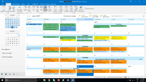 Calendar overview
