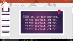 Click Slide show Icon