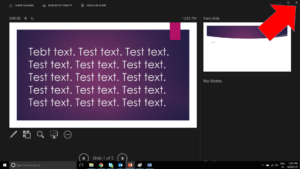 Click the X in the right