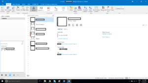 Click the contact button in Navigation