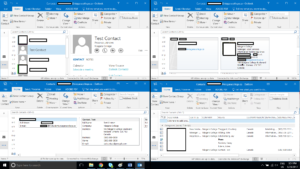 Contact view options