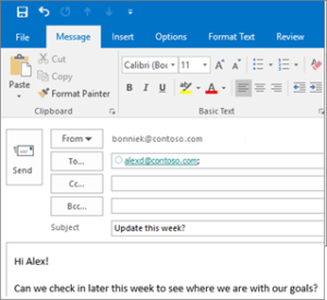 Create and Send email picture