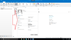 Double click the contact