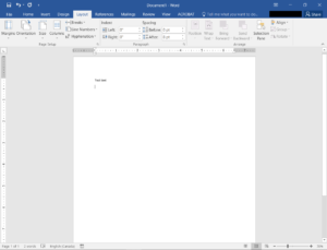 Layout screenshot