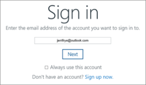 Sign into OneDrive image
