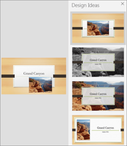 Use PowerPoint Designer image