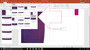 change slide layout