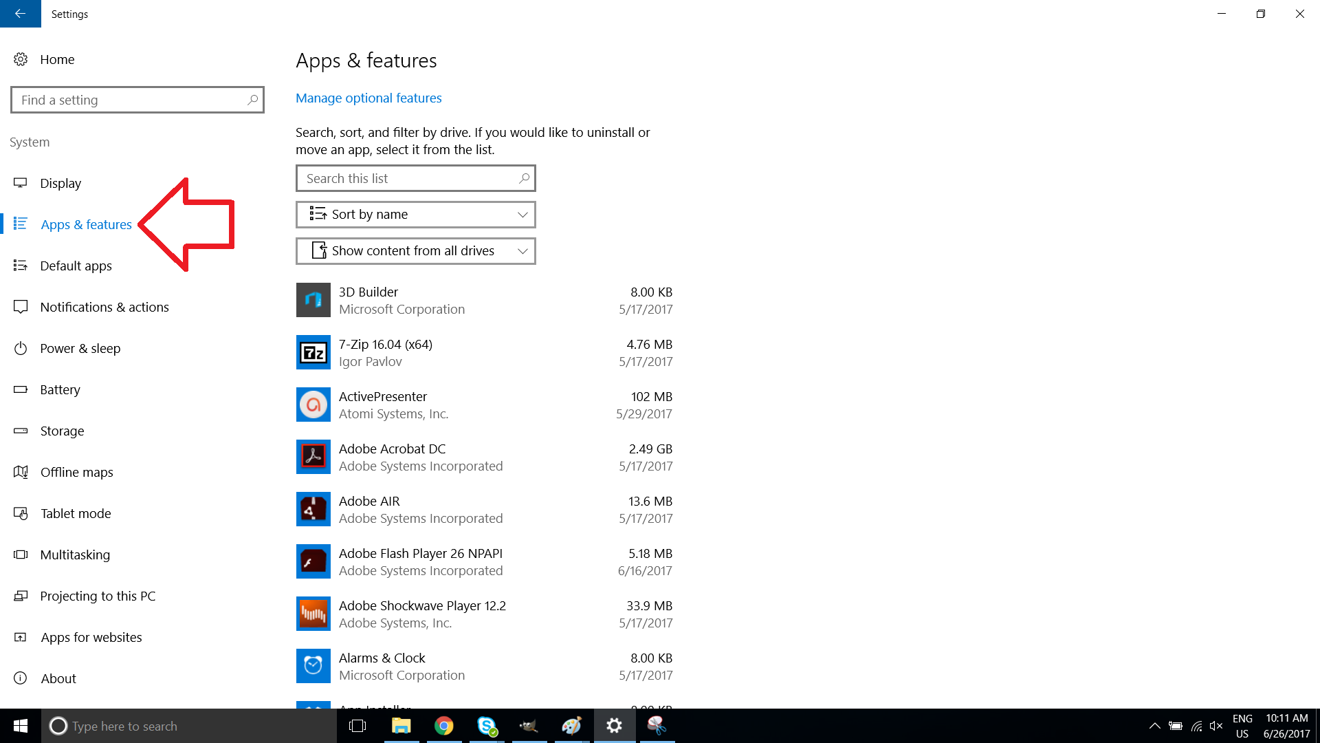 Apps Features Apps Features