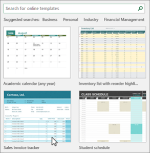 create a workbook with a template