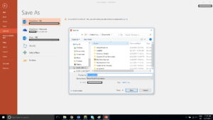 save in a folder