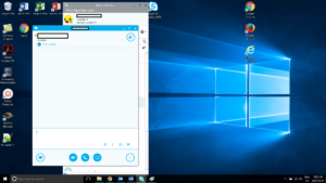 skype open a chat