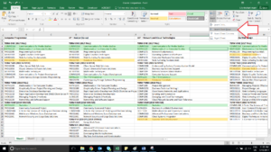 Click Insert. Select Insert, choose Insert Sheet Rows or Columns