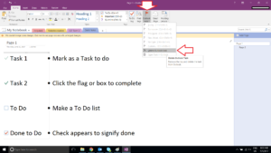 Click outlook tasks, click delete outlook task
