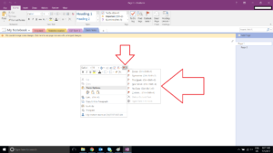 Create a task, Right Click