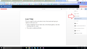 Open the file online, Click the More button, click download