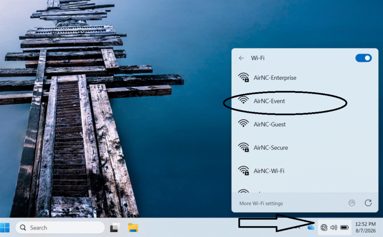 Event Wireless Step 1, select the Wireless icon
