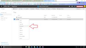 Right Click and select Download