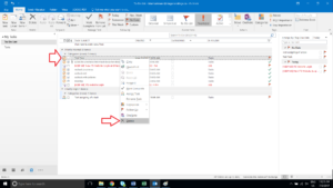 Right click, Select Delete