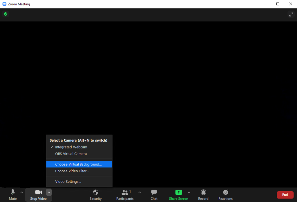 Change your background in Zoom Information Technology Services (ITS