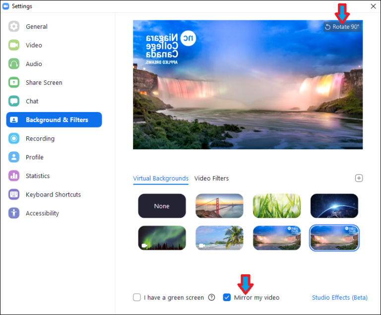 Change your background in Zoom Information Technology Services (ITS