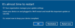step 2 windows update prompt